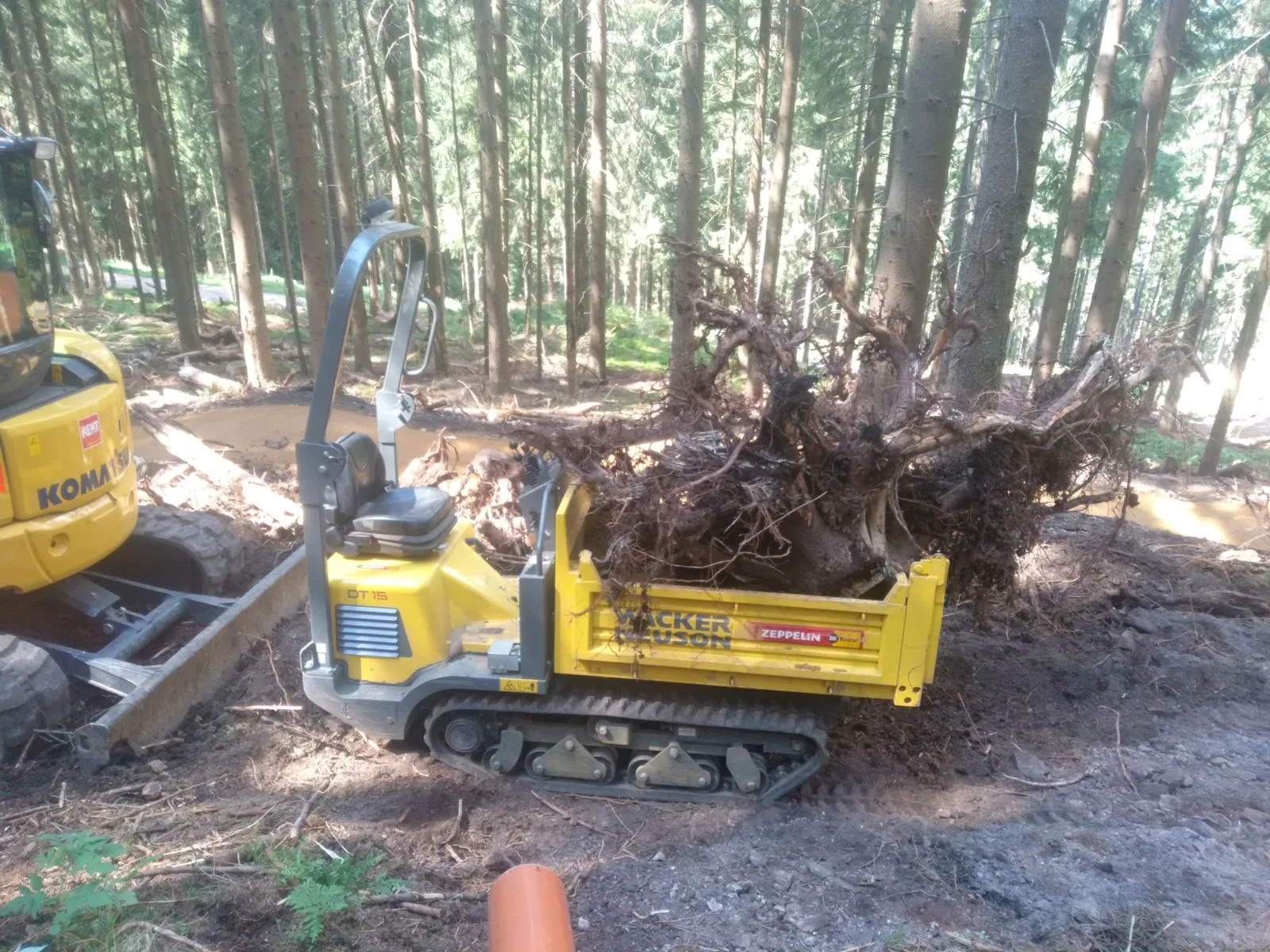 Erdarbeiten mit Mietmaschinen