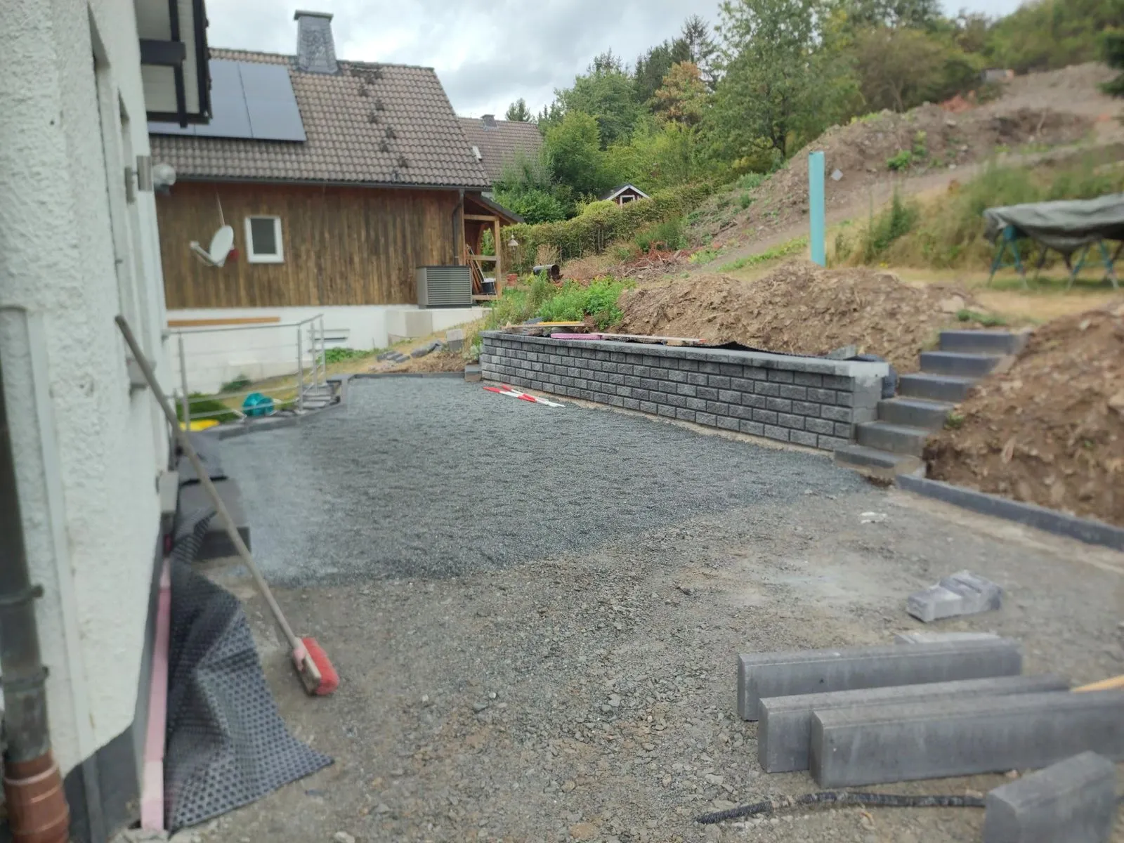 Terrasse – Pflasterarbeiten